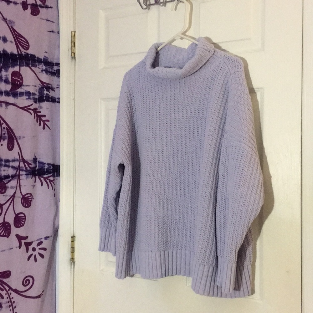 Over-Sized Turtleneck Knitted Sweater